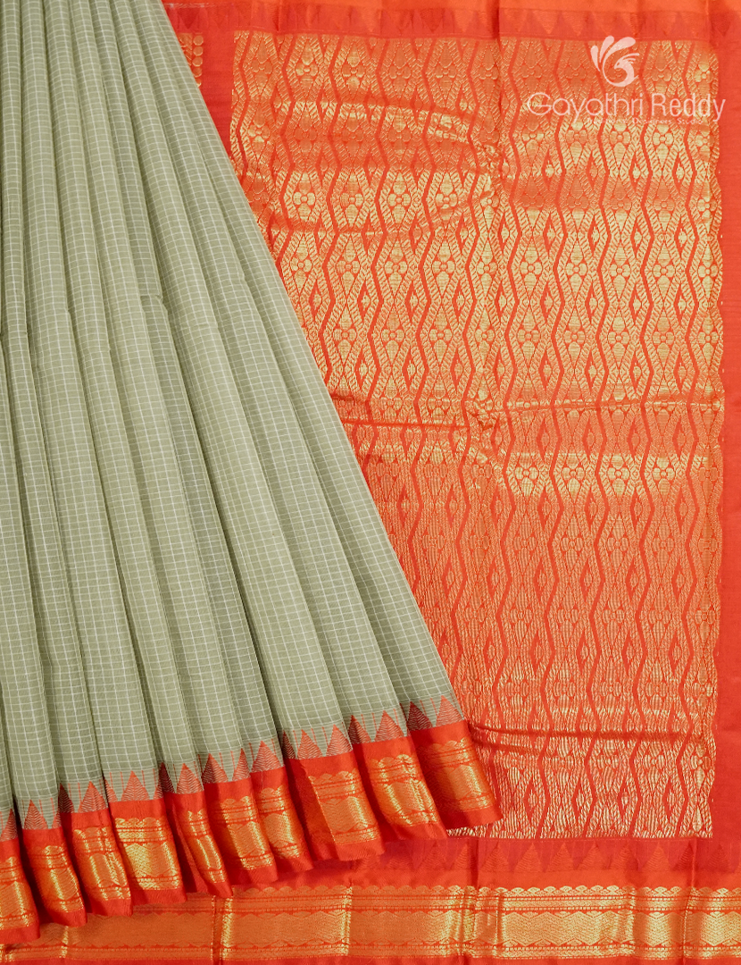 Pure Gadwal Cotton Saree-GGC1622
