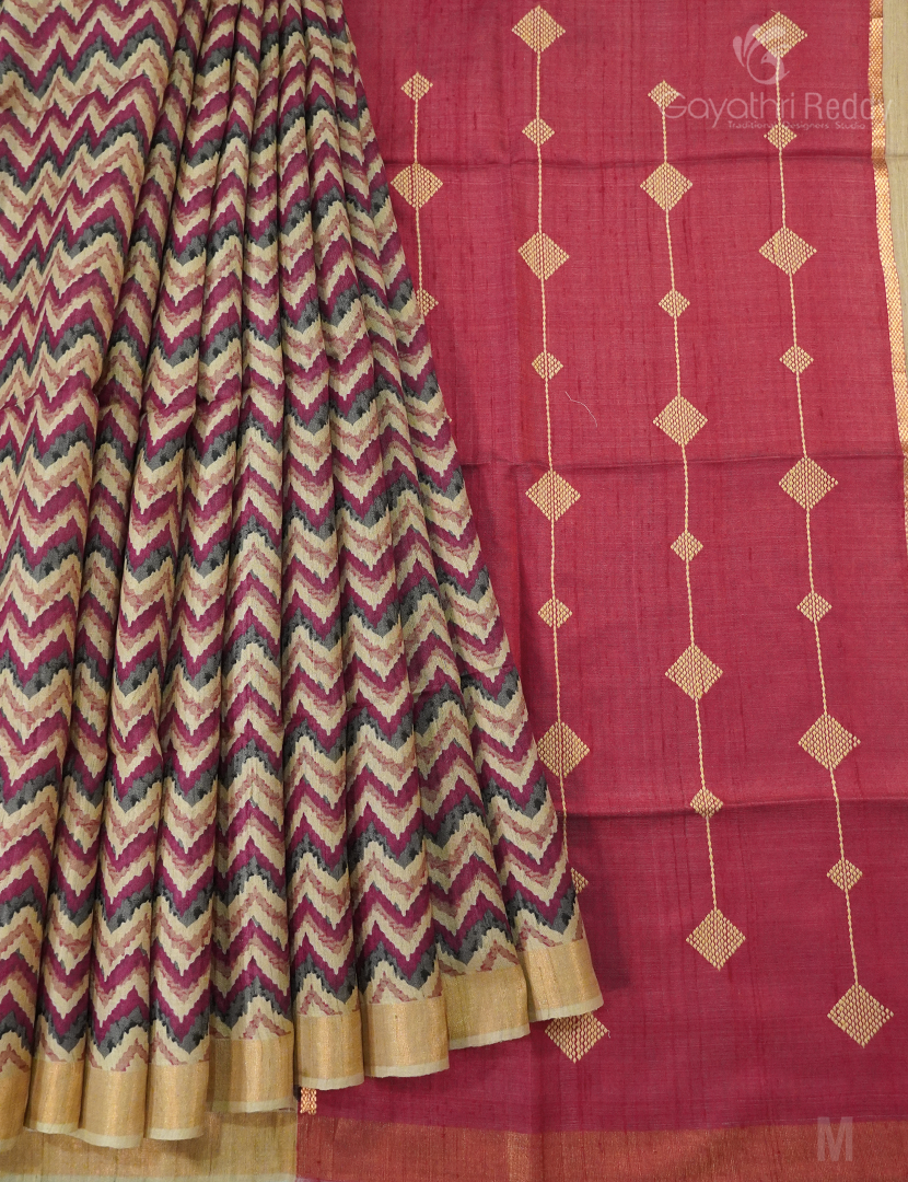 PURE DESI TUSSAR SILK-TS1335