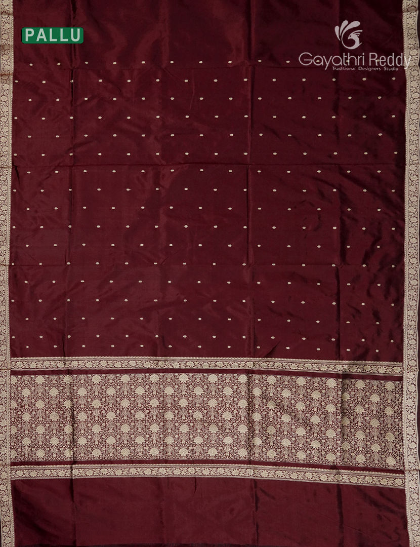 Pure Valkalam Silk Saree in Brown