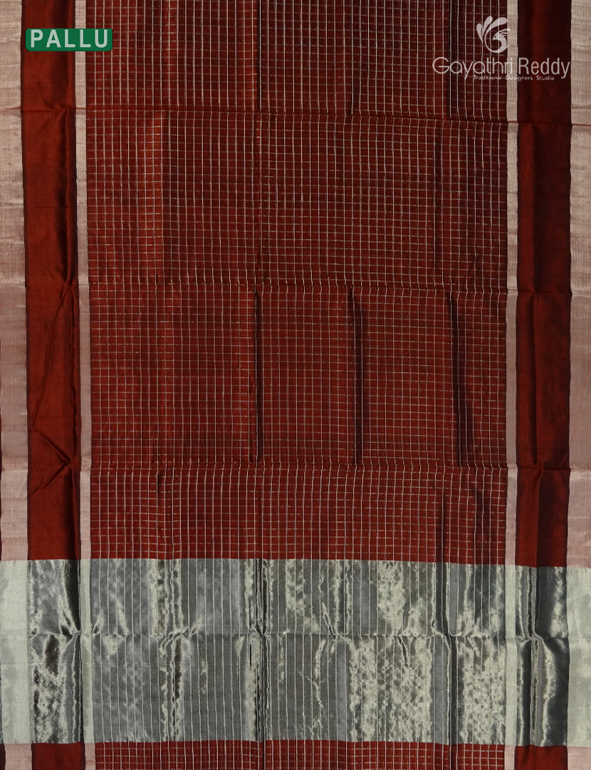Pure Arani Sico Saree in Maroon