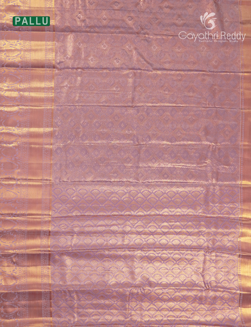 Semi Kanchipuram Silk Saree in Baby Pink