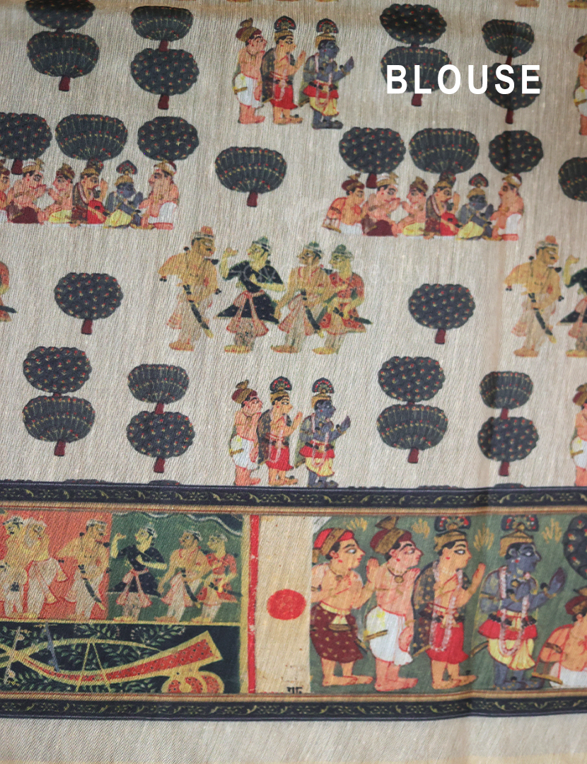 MUNGA COTTON  KALAMKARI -MNC166