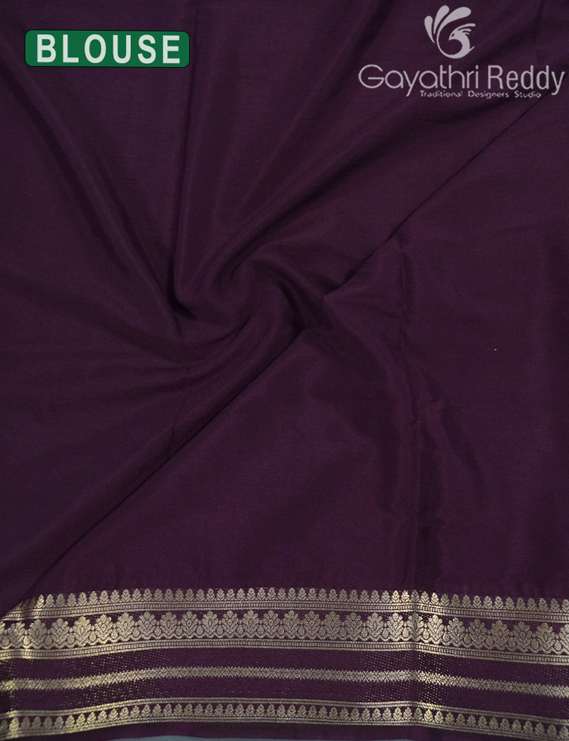 SEMI MYSORE CREPE SAREE-SMC326