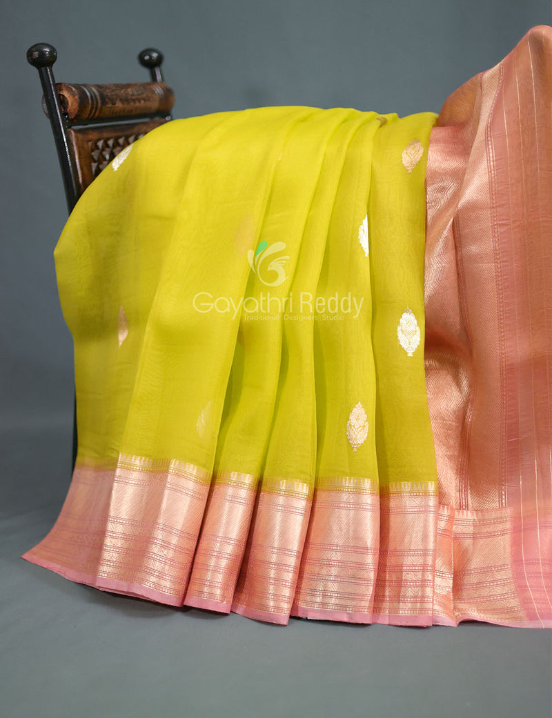 Kanchipuram Organza Tissue Silk Saree Fancy Sarees Party, 53% OFF