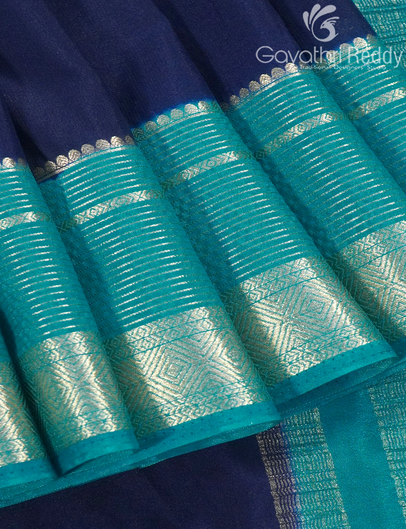 SEMI MYSORE CREPE SAREE-SMC376