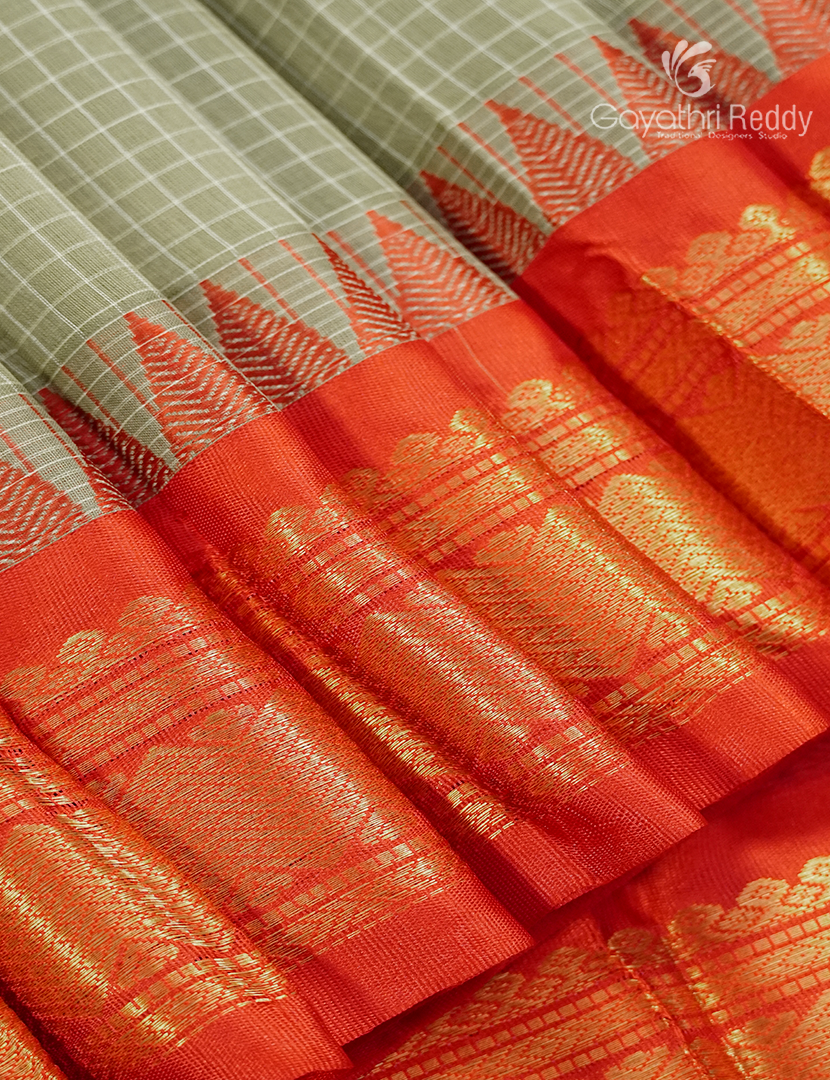 Pure Gadwal Cotton Saree-GGC1622