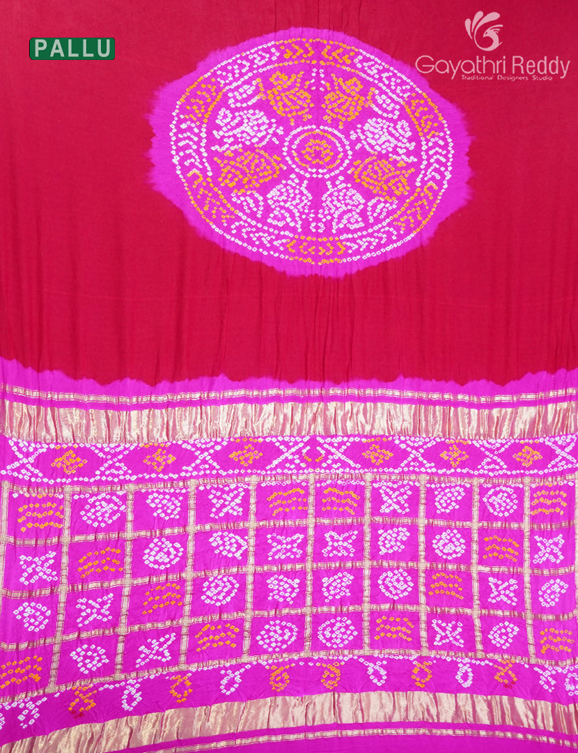 PURE GAJJI SILK BANDHANI-PGB16