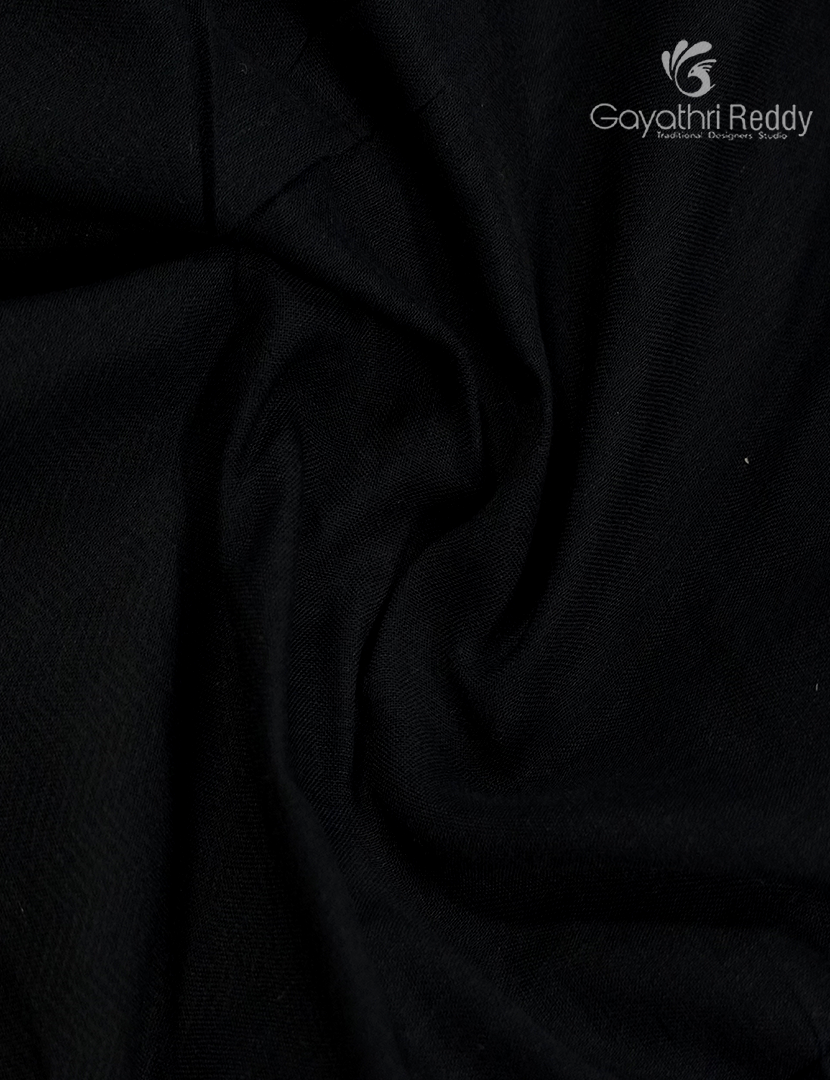 Pure Narayanpet Cotton Saree in Black