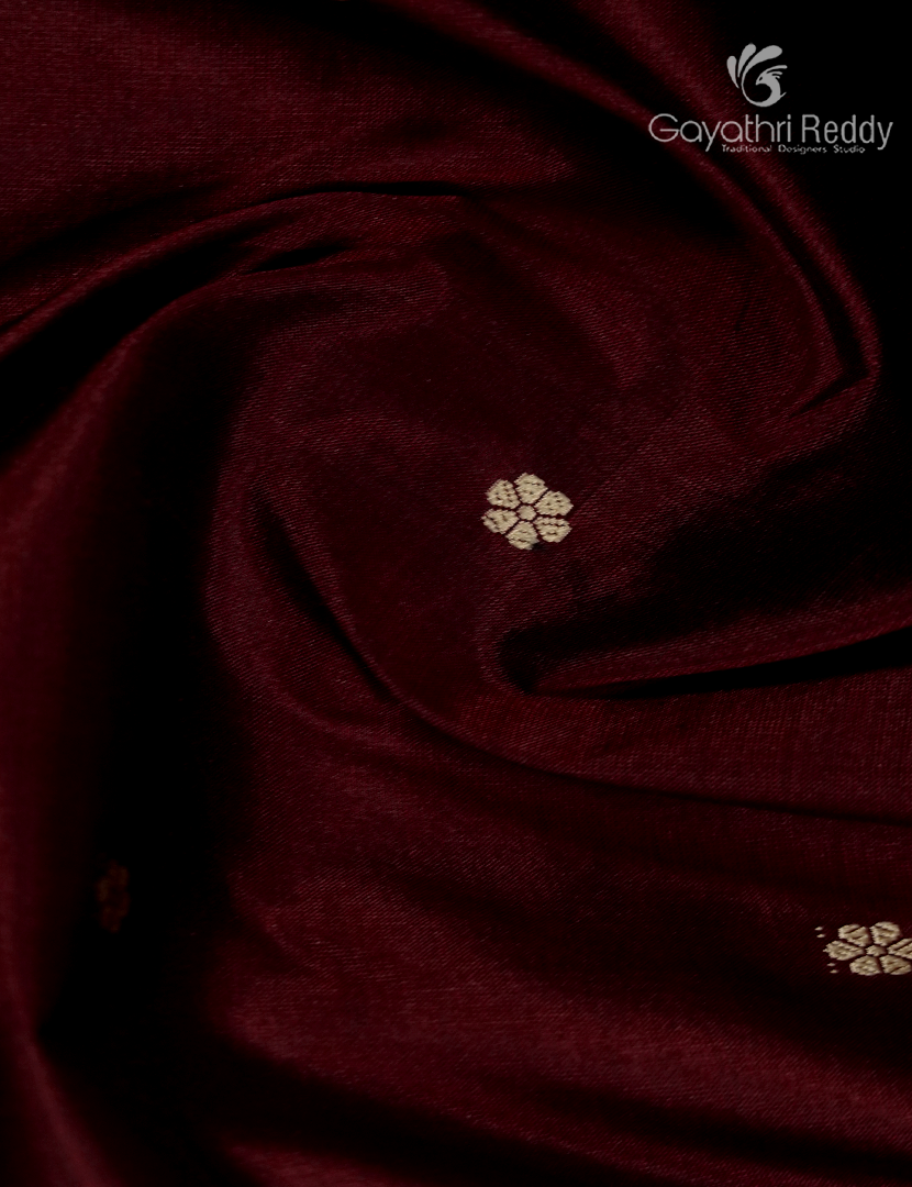 Pure Valkalam Silk Saree in Brown