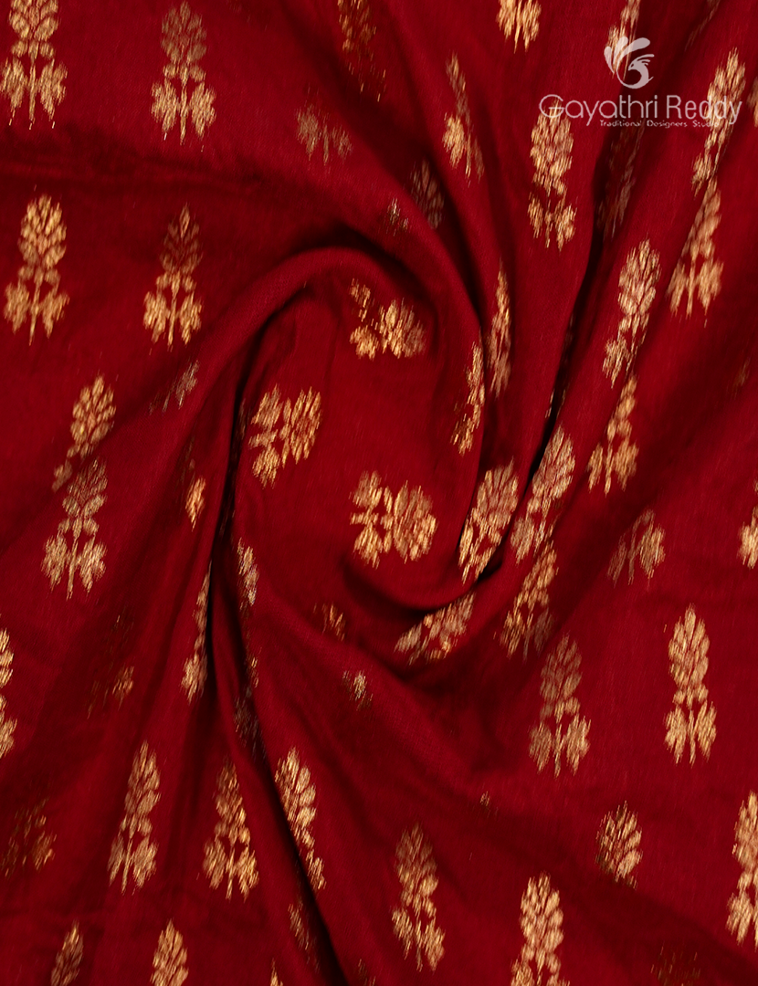 Banaras Georgette Saree in Bridal Red