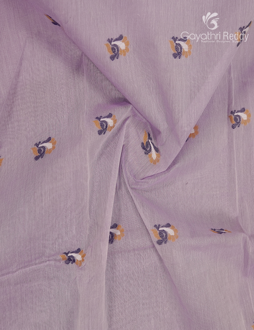 Jamdani Cotton Saree in Lavender