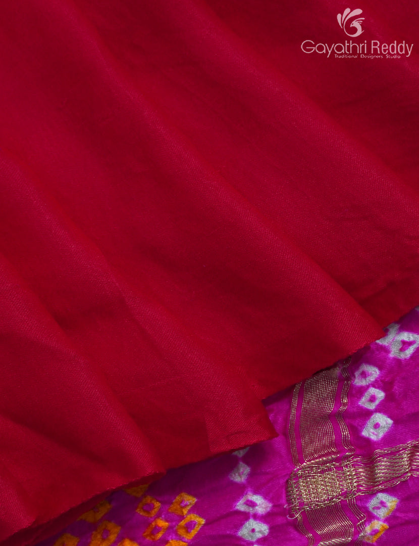 PURE GAJJI SILK BANDHANI-PGB16