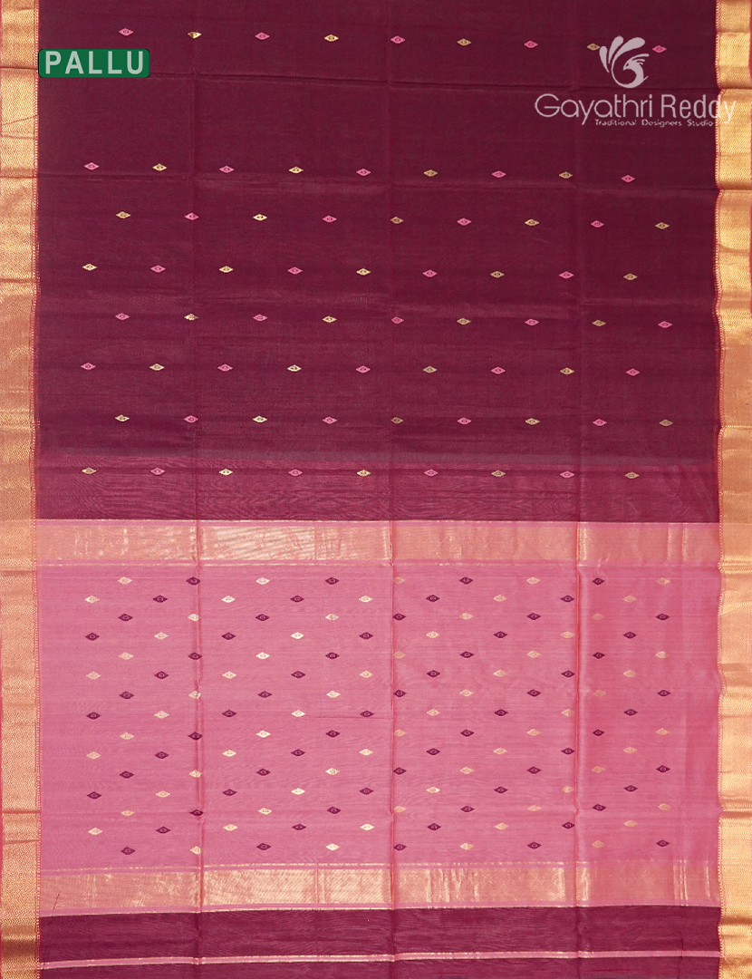 PURE CHANDERI BUTTA SAREES -CPS1196