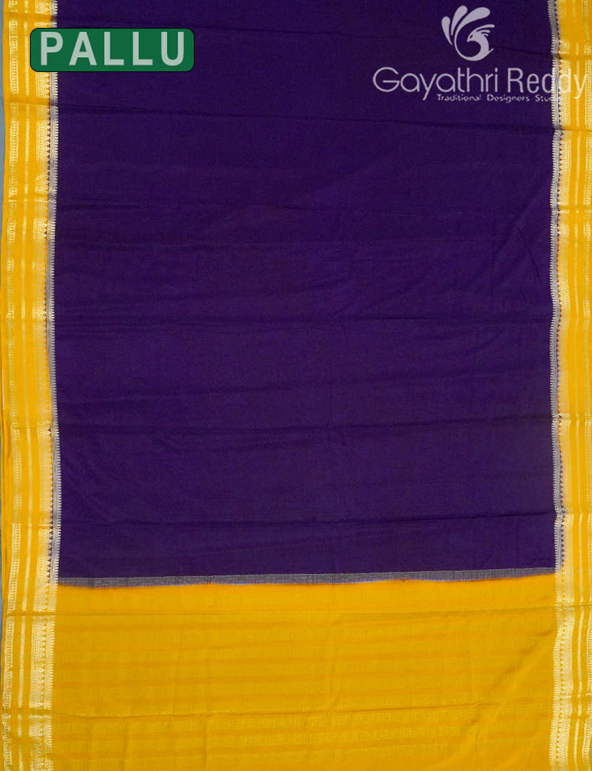 SEMI MYSORE CRAPE SAREE-SMC327