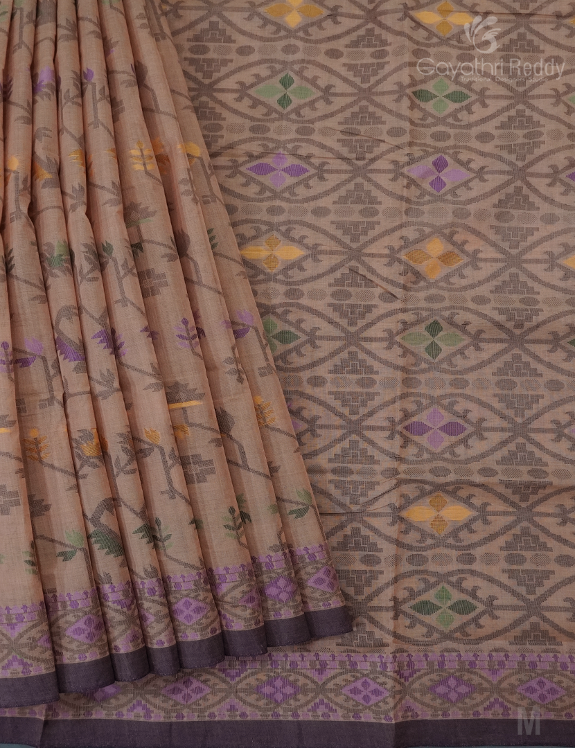 JAMDANI COTTON(WITHOUT BLOUSE)-JMC434