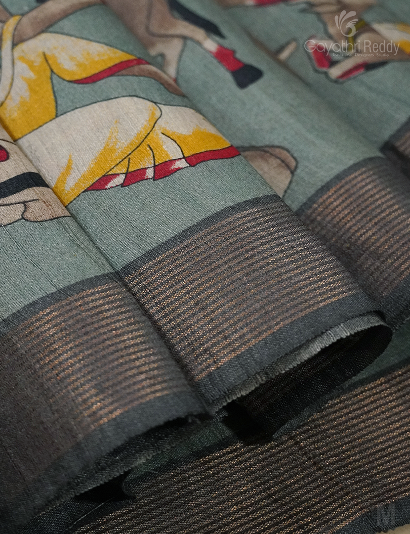 PURE DESI TUSSAR SILK-TS1190