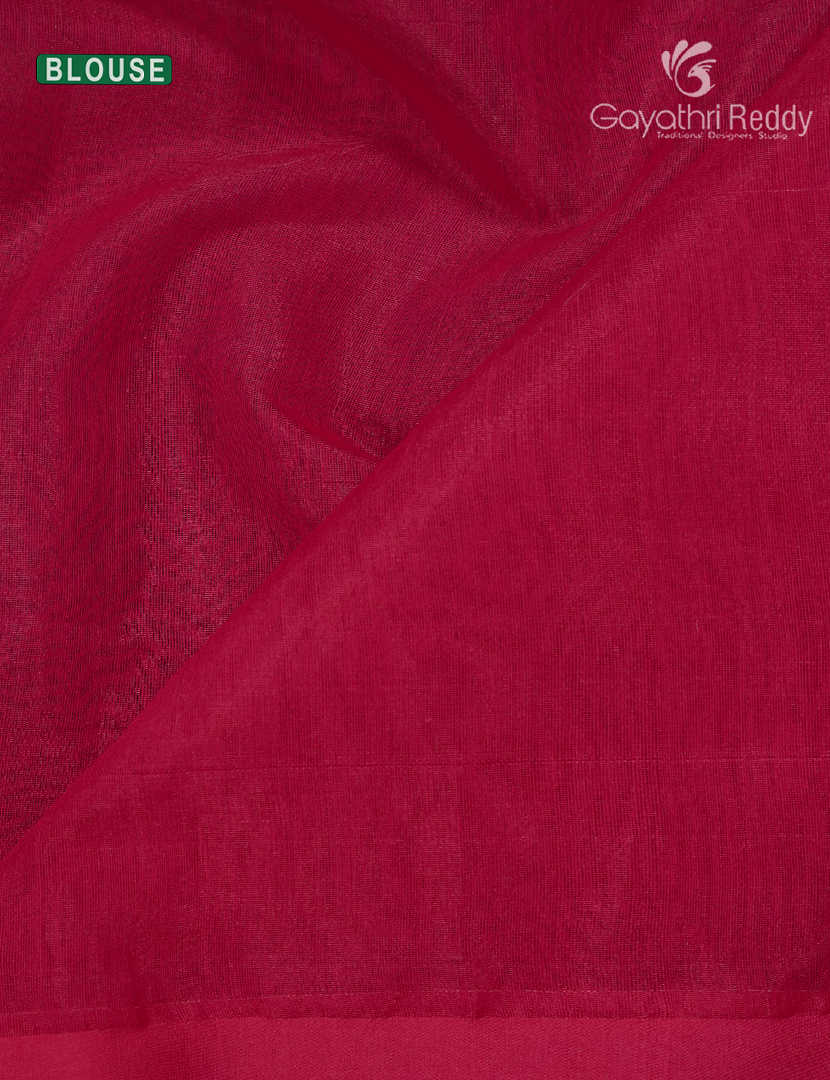 Pure Jamdani Kora Saree in Fuchsia Pink