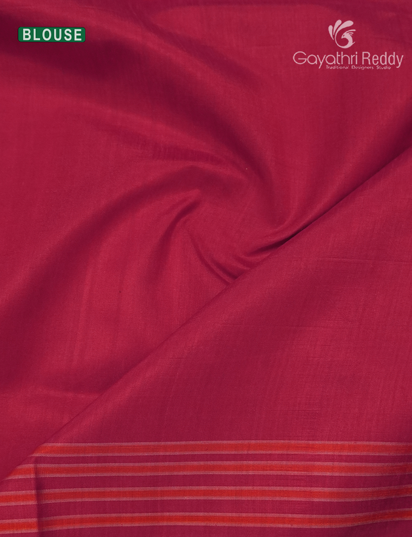 Pure Ikat Silk Saree in Purple and Rani Pink