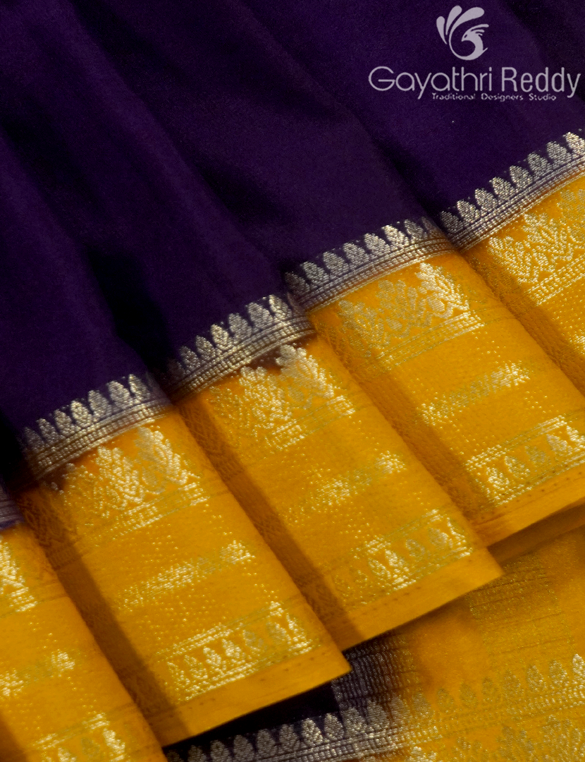 SEMI MYSORE CREPE SAREE-SMC327