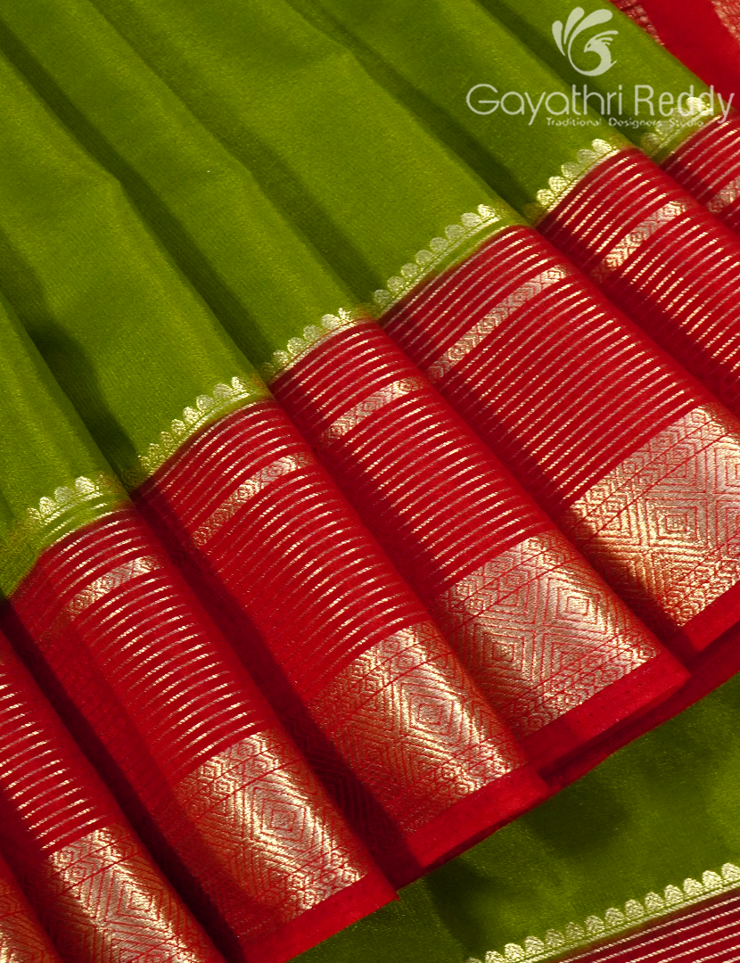 SEMI MYSORE CREPE SAREE-SMC377