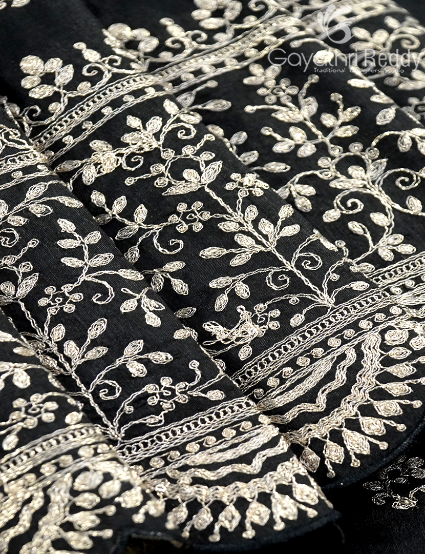TUSSAR PITTA WORK SAREE-TPW6