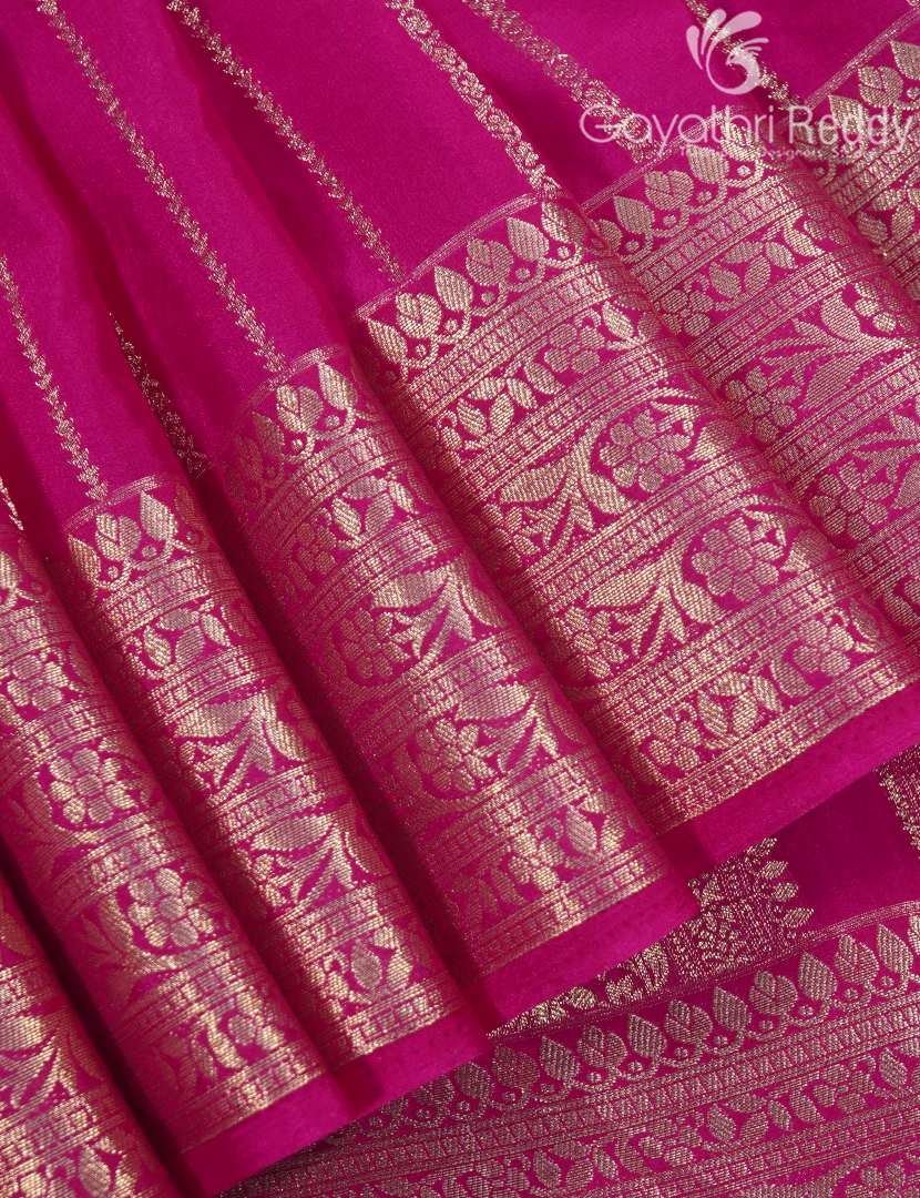 SEMI MYSORE CRAPE SAREE-SMC359