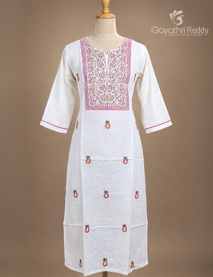 Kurthi in Milk White