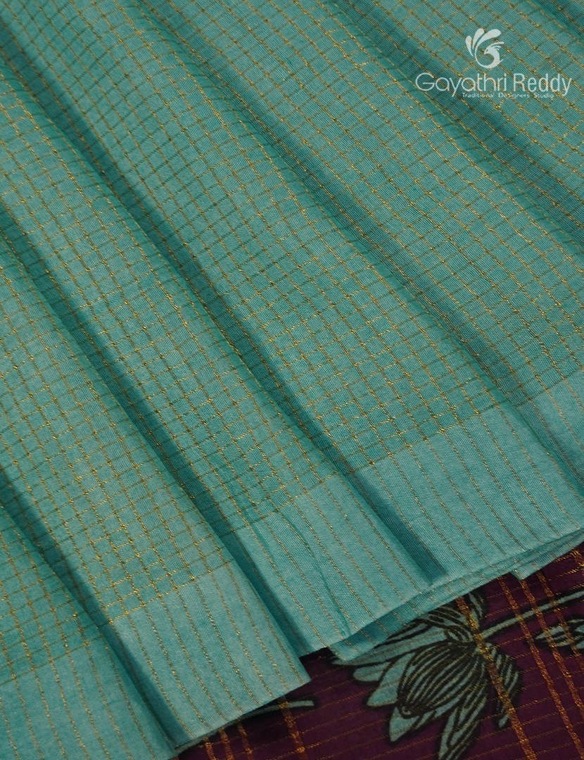 Pure Munga Silk Saree  in Sea Green