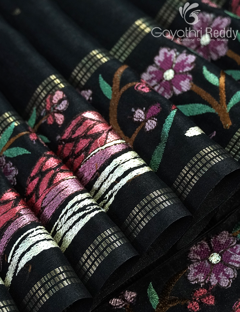 KHADI SILK WORK SAREE-KSW2
