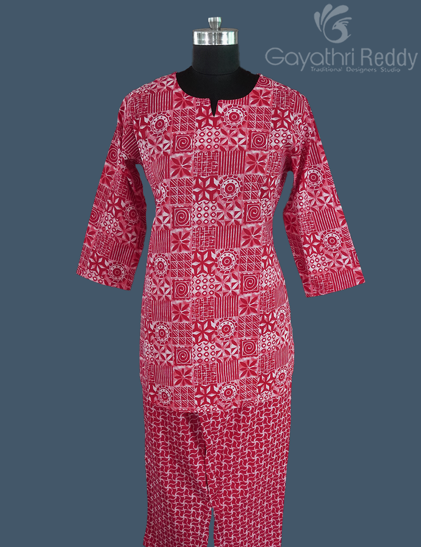 READYMADE DRESS SET(2PC)-KDS1167
