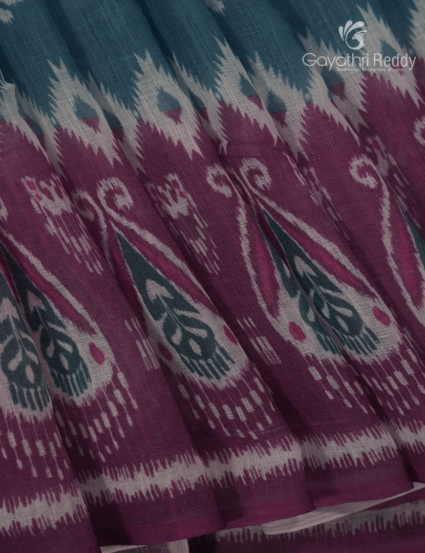 Linen Cotton Saree in Grey