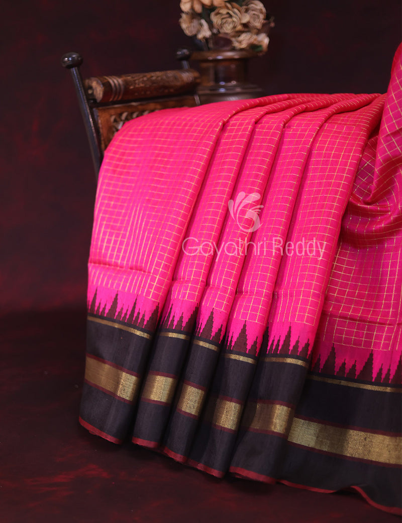 Navrathri's Special Dark Pink Saree - SDPS4