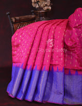 Navrathri's Special Dark Pink Saree - SDPS6