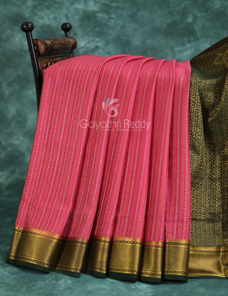 Red Crepe Silk Saree – Vijayalakshmi Silks