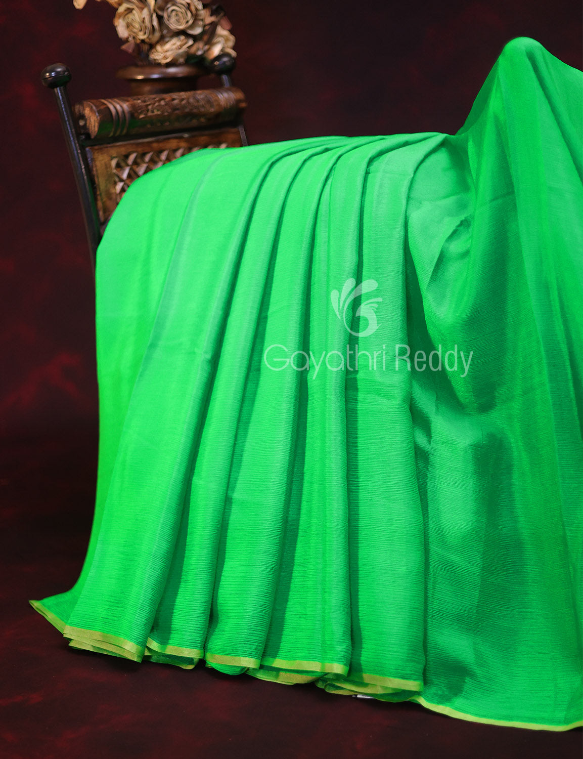 Navrathi Special Green Colour Sarees SGCS9