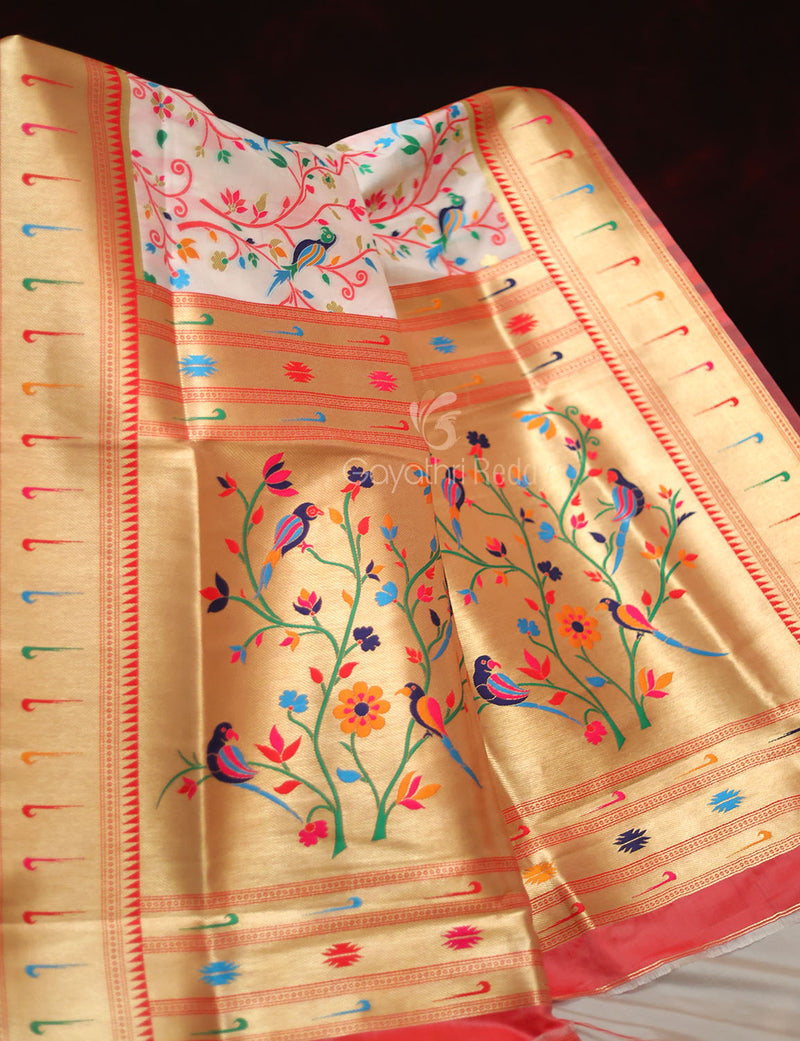 Semi Paithani Saree -... - Vidhate Paithani And Silk Sarees | Facebook