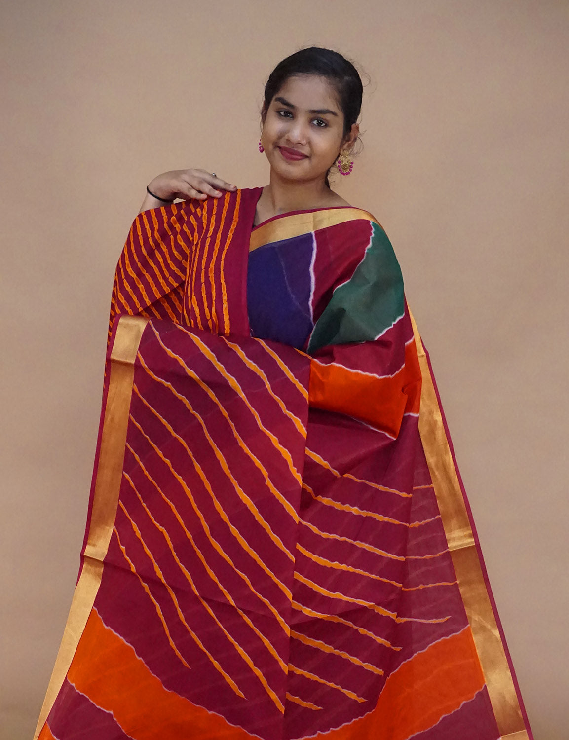 COTTON PRINT SAREE-C279