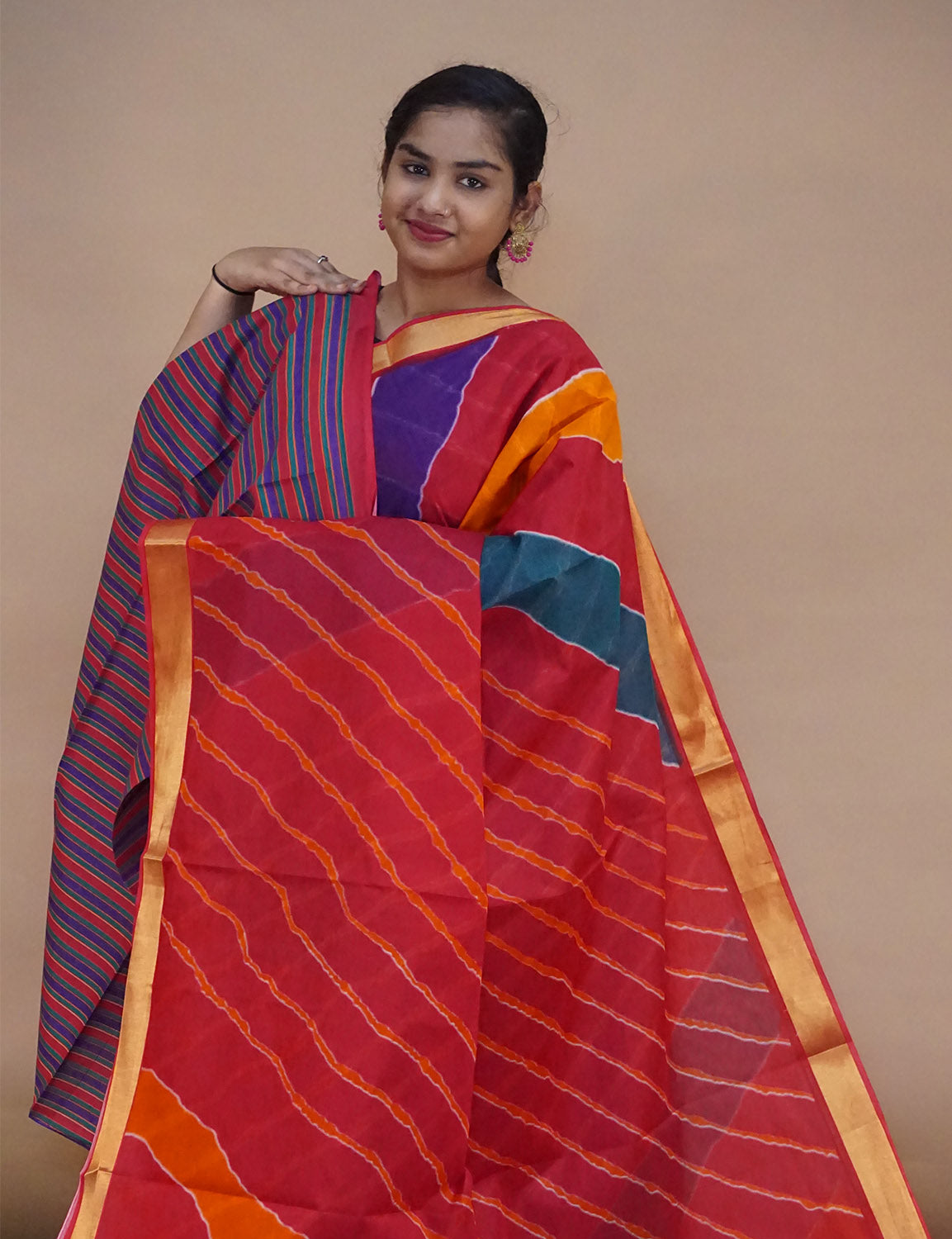 COTTON PRINT SAREE-C280