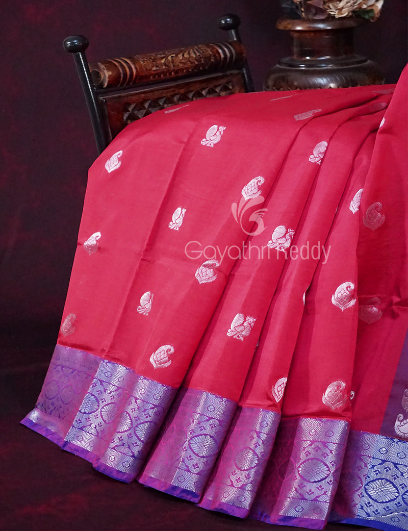 Navrathri's Special Dark Pink Saree - SDPS13