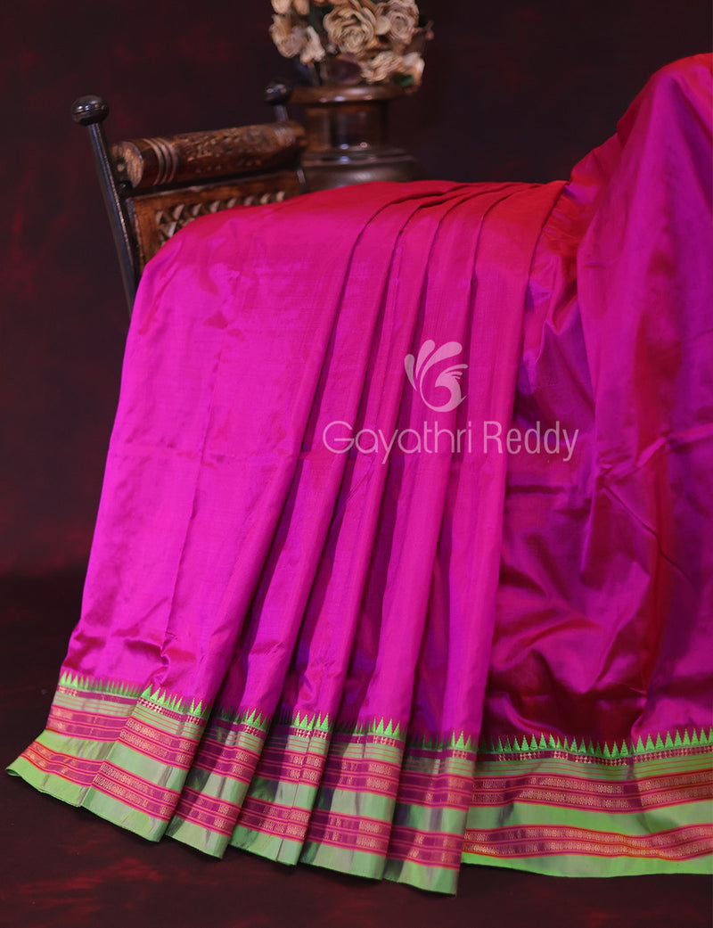 Navrathri's Special Dark Pink Saree - SDPS2