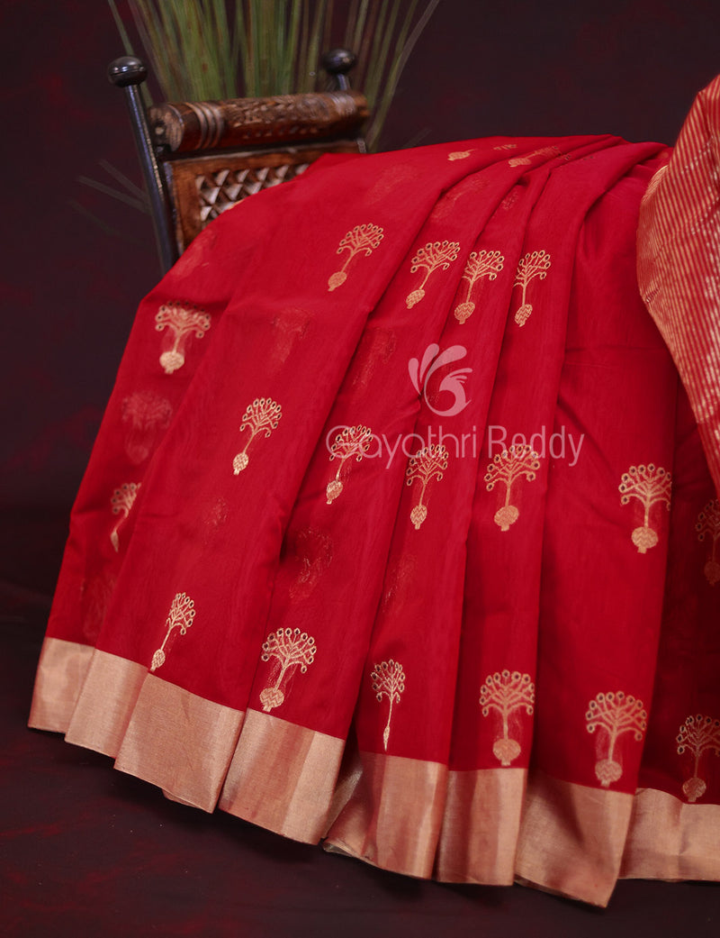 Navrathri's Special Red Saree - SRS14