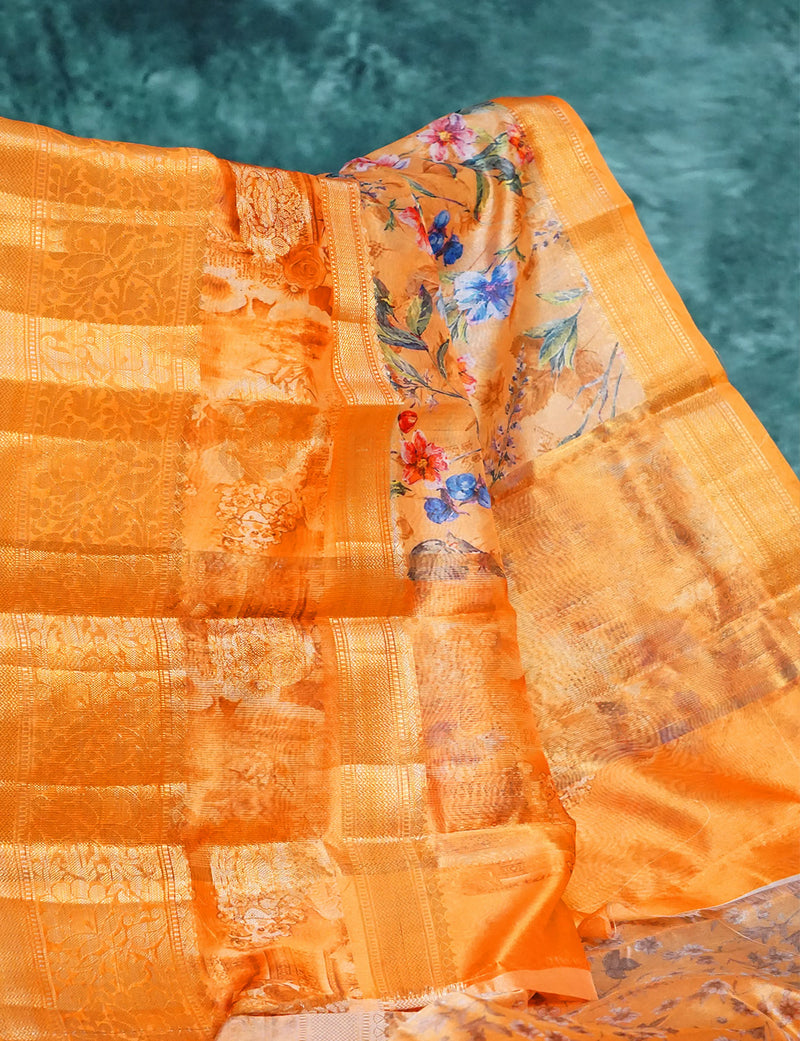 Banaras Semi Raw Silk Saree -SRS69