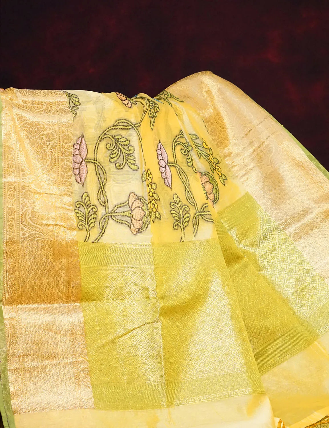 Banaras Lotus Cotton-SHG490