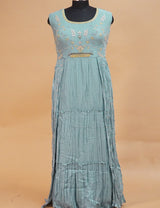 Fancy Long Gown Olive Green-FL82
