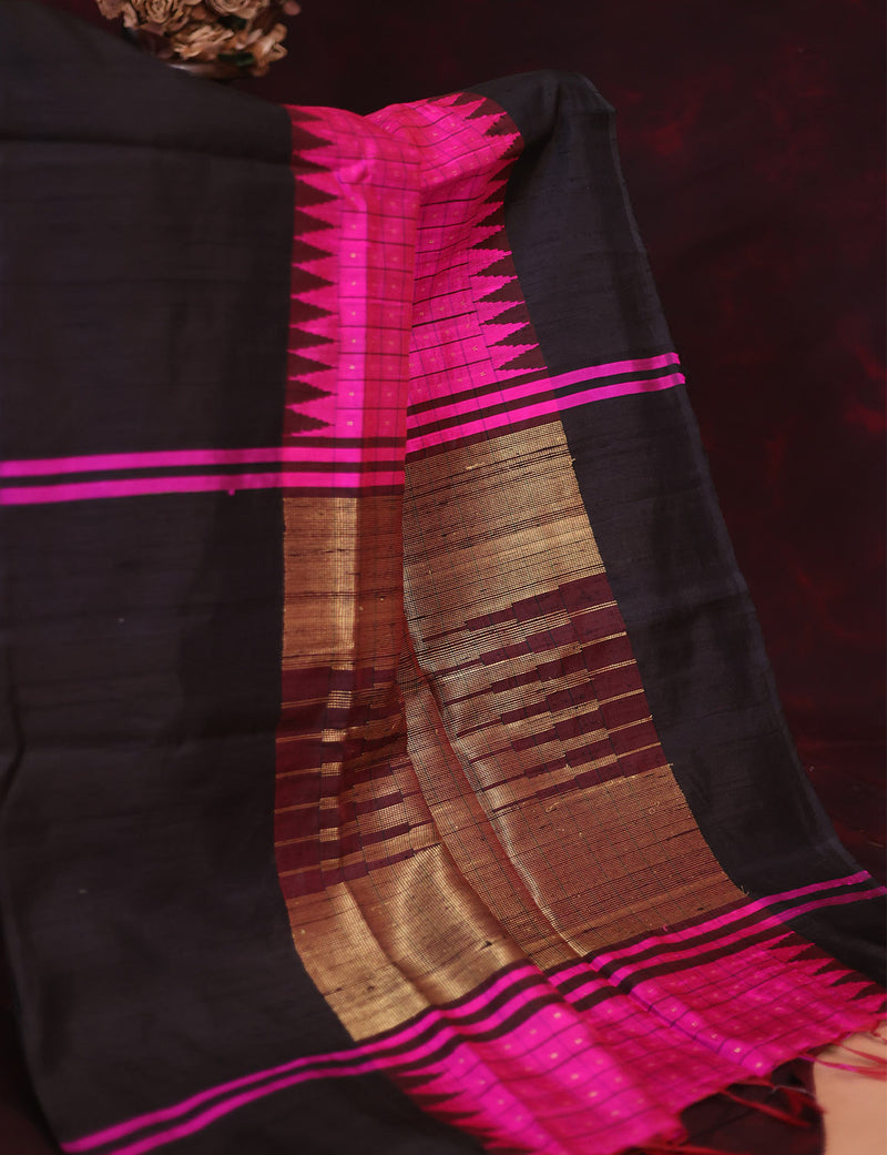 Navrathri's Special Dark Pink Saree - SDPS3